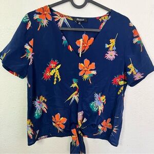 Madewell Floral Print Women's Top - Blue